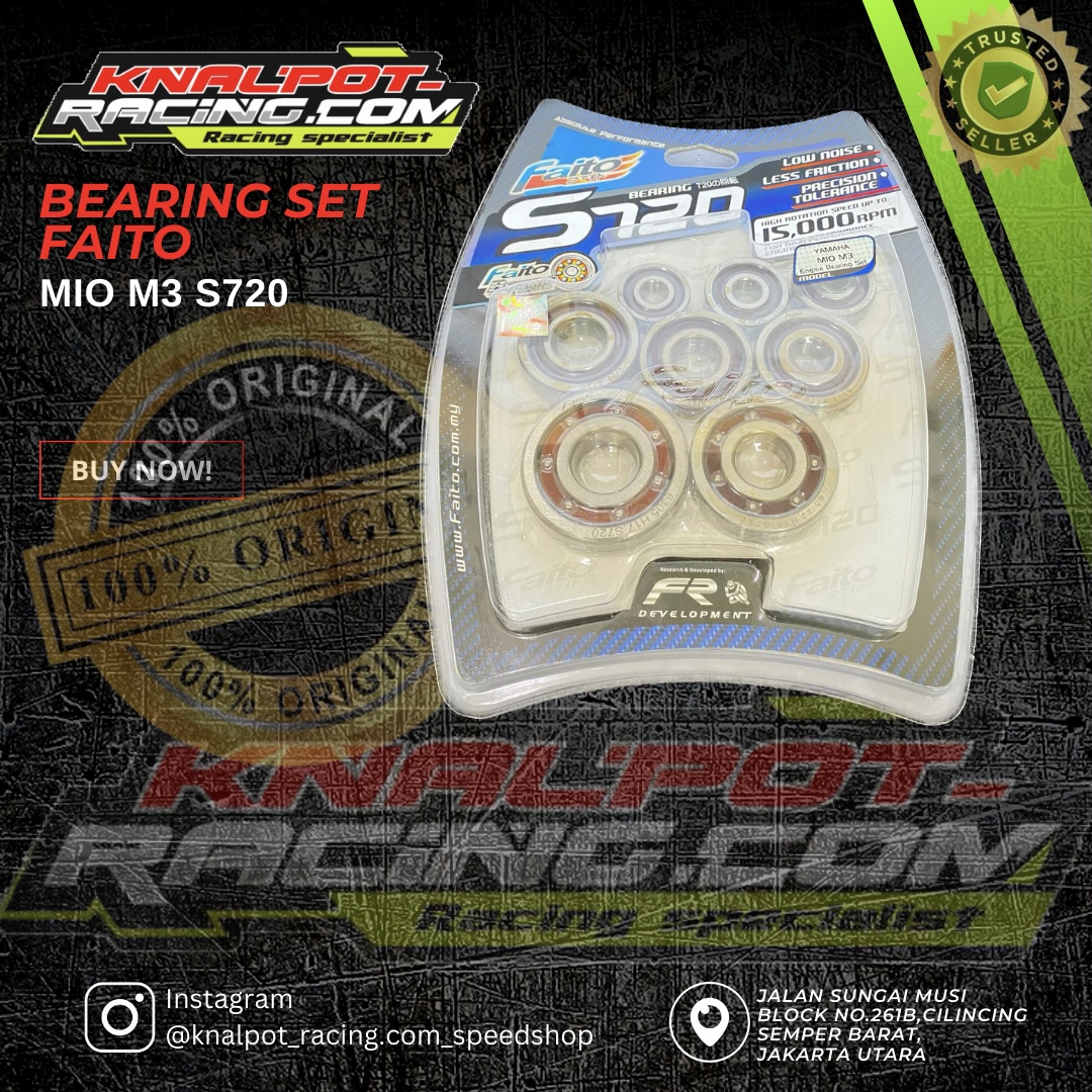 BEARING SET FAITO YAMAHA MIO M3 S720